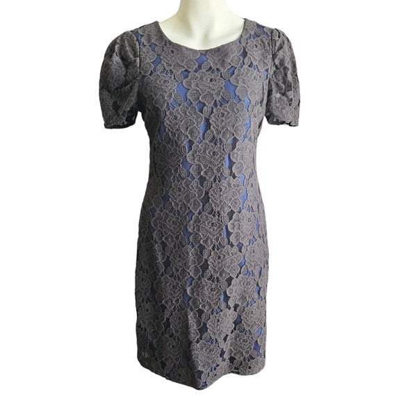 Saks Fifth Avenue Dresses & Skirts - Saks Fifth Avenue Womens Floral Lace Overlay Dress Sz 6